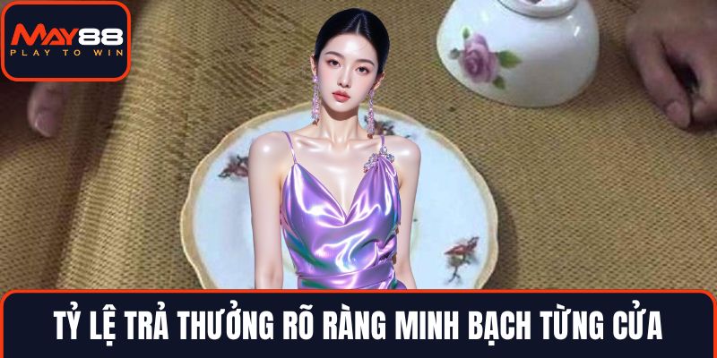 Tỷ lệ trả thưởng rõ ràng minh bạch từng cửa
